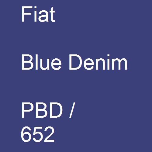 Fiat, Blue Denim, PBD / 652.